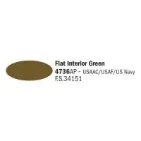 Gyors kiszállítás Italeri 4736AP matt Interior zöld akril makett festék